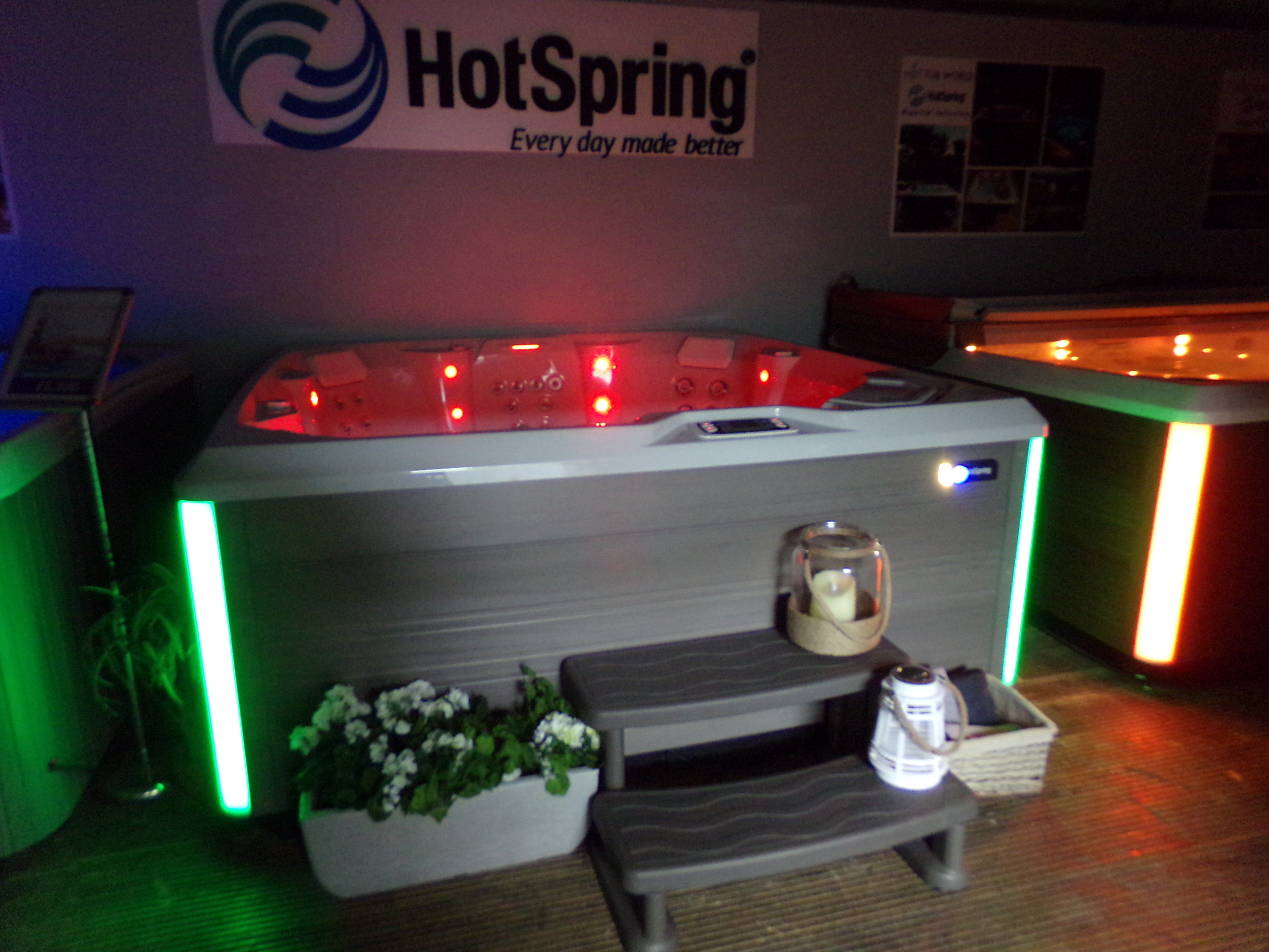 Swim Spa in Our Showroom, ready to be wet tested